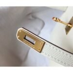 HERM Kelly Mini II Bag In White Epsom Leather GHW - 图片 5