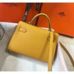 HERM Kelly Mini II Bag In Yellow Epsom Leather GHW - 图片 2
