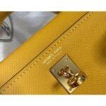 HERM Kelly Mini II Bag In Yellow Epsom Leather GHW - 图片 4