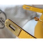 HERM Kelly Mini II Bag In Yellow Epsom Leather GHW - 图片 5