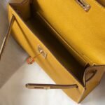 HERM Kelly Mini II Bag In Yellow Epsom Leather GHW - 图片 8