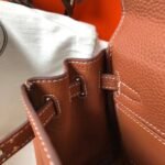 HERM Kelly 20cm Bag In Gold Clemence Leather GHW - 图片 8