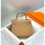 HERM Kelly 20cm Bag In Chai Clemence Leather GHW - 图片 3