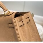 HERM Kelly 20cm Bag In Chai Clemence Leather GHW - 图片 7
