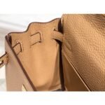 HERM Kelly 20cm Bag In Chai Clemence Leather GHW - 图片 8