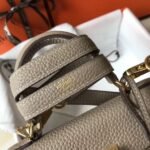 HERM Kelly 20cm Bag In Grey Clemence Leather GHW - 图片 4