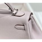 HERM Kelly 20cm Bag In Mauve Pale Clemence Leather PHW - 图片 6