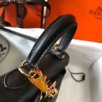 HERM Kelly 20cm Bag In Black Clemence Leather GHW - 图片 4