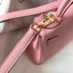 HERM Kelly 20cm Bag In Pink Clemence Leather GHW - 图片 5