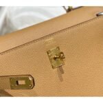 herm kelly 25cm sellier bag in chai epsom leather ghw