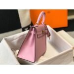 herm kelly 25cm sellier bag in mauve sylvestre epsom leather