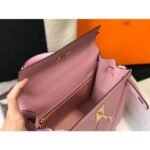herm kelly 25cm sellier bag in mauve sylvestre epsom leather