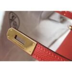 herm kelly 28cm bag in red epsom leather ghw