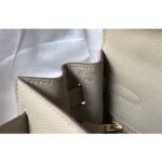 herm kelly 28cm bag in gris tourterelle epsom leather ghw