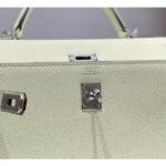 herm kelly 28cm bag in vert fizz epsom leather phw