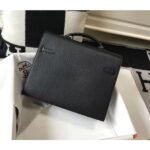 HERM Kelly Depeche 34 Briefcase In Black Calfskin - 图片 2