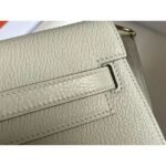 HERM Kelly Elan Handmade Bag In Craie Chevre Mysore Leather - 图片 8