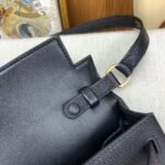 HERM Kelly Elan Handmade Bag In Black Chevre Mysore Leather - 图片 11