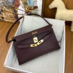 HERM Kelly Elan Handmade Bag In Rouge Sellier Chevre Mysore Leather - 图片 4
