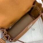 HERM Kelly Messenger Bag in Gold Clemence Leather - 图片 5