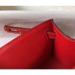 HERM Kelly Pochette Bag In Red Epsom Leather - 图片 7