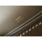 HERM Kelly Pochette Bag In Taupe Grey Epsom Leather - 图片 6