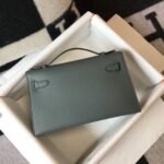 HERM Kelly Pochette Bag In Vert Amande Epsom Leather - 图片 3