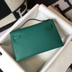 HERM Kelly Pochette Bag In Vert Veronese Epsom Leather - 图片 3