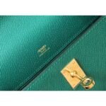 HERM Kelly Pochette Bag In Vert Veronese Epsom Leather - 图片 6
