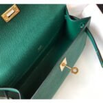 HERM Kelly Pochette Bag In Vert Veronese Epsom Leather - 图片 8