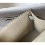 HERM Kelly Pochette Bag In White Epsom Leather - 图片 7