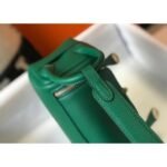 HERM Lindy Mini Bag In Green Clemence Leather GHW - 图片 3