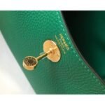 HERM Lindy Mini Bag In Green Clemence Leather GHW - 图片 4