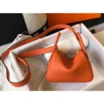 HERM Lindy Mini Bag In Orange Clemence Leather GHW - 图片 2