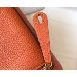 HERM Lindy Mini Bag In Orange Clemence Leather GHW - 图片 5
