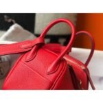 HERM Lindy Mini Bag In Red Clemence Leather GHW - 图片 7