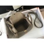HERM Lindy Mini Bag In Taupe Clemence Leather GHW - 图片 7