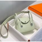 HERM Lindy Mini Bag In Vert Fizz Clemence Leather PHW - 图片 2