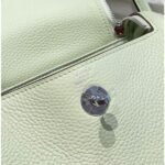 HERM Lindy Mini Bag In Vert Fizz Clemence Leather PHW - 图片 7
