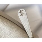 HERM Lindy Mini Bag In White Clemence Leather GHW - 图片 6