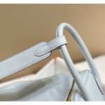 HERM Lindy 26cm Bag In Blue Brume Clemence Leather GHW - 图片 6