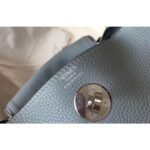 HERM Lindy 26cm Bag In Blue Lin Clemence Leather PHW - 图片 6