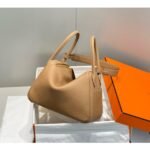 HERM Lindy 26cm Bag In Chai Clemence Leather GHW - 图片 4