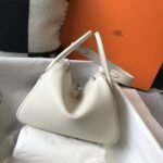 HERM Lindy 26cm Bag In Beton Clemence Leather PHW - 图片 2