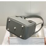 HERM Lindy 26cm Bag In Gris Meyer Clemence Leather GHW - 图片 5