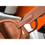 HERM Lindy 26cm Bag In Gold Clemence Leather GHW - 图片 3