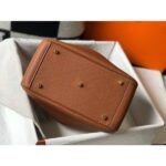 HERM Lindy 26cm Bag In Gold Clemence Leather GHW - 图片 4