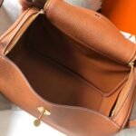 HERM Lindy 26cm Bag In Gold Clemence Leather GHW - 图片 8