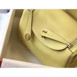 HERM Lindy 26cm Bag In Jaune Poussin Clemence Leather GHW - 图片 5
