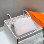 HERM Lindy 26cm Bag in Mauve Pale Clemence Leather - 图片 2